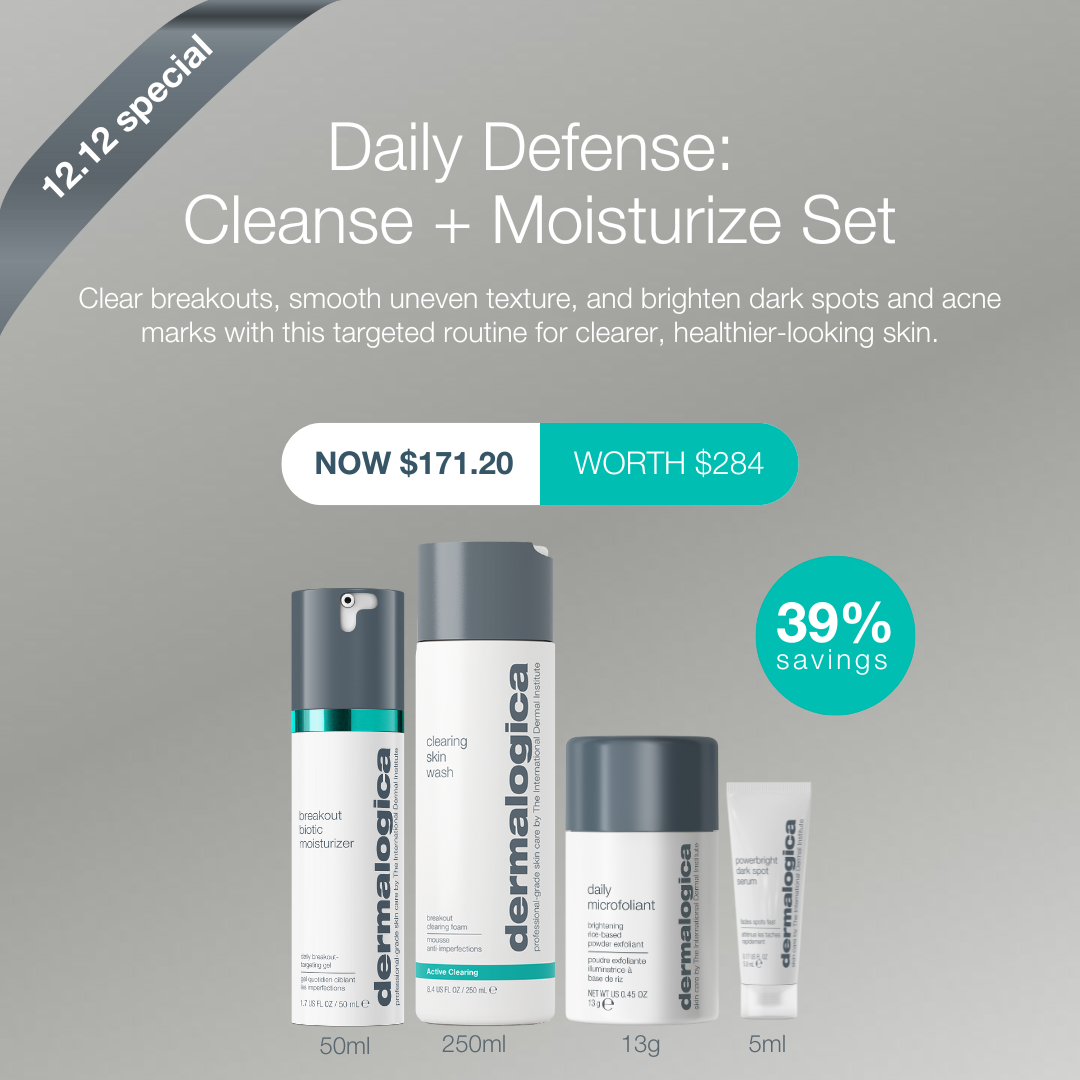 daily defense: cleanse + moisturize set