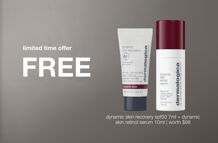 free dynamic skin recovery spf50 7ml + dynamic skin retinol serum 10ml