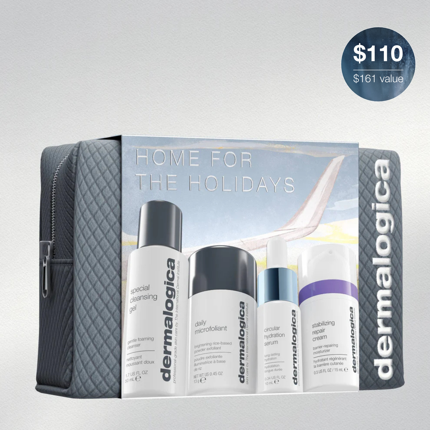 home for the holidays set (4 travel-size + bag)