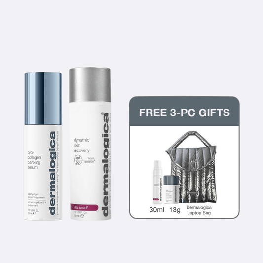 pro-collagen banking serum & dynamic skin recovery bundle