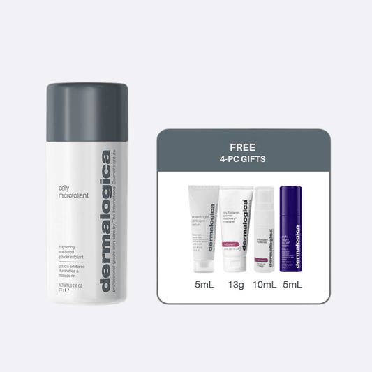 dermalogica daily microfoliant with 4 trave sizes bundle