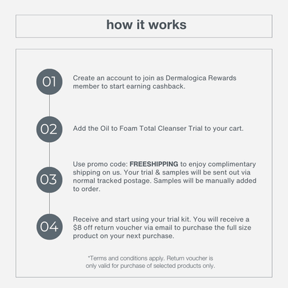 [try and buy] oil to foam total cleanser trial 15ml - Dermalogica Singapore